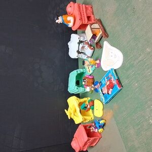 Vintage lot:  Roc Donalds 1993! Happy meal toys, card game, collectible figures.